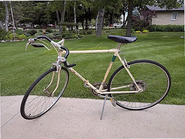 1970s Pegasus Vintage 10 Speed Road Bike Holland Shimano Steel Retro Cream 2701