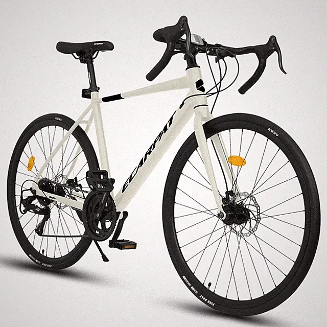 700C Road Bike Disc Brake, 16-Speed Aluminum Frame for Men & Women