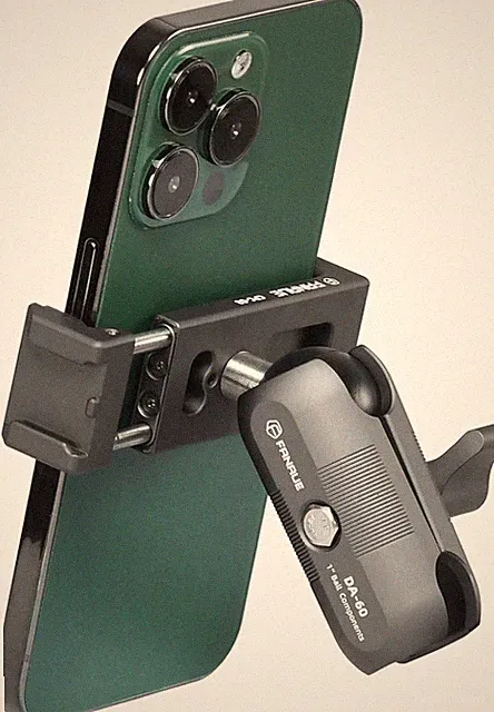 Aluminum Bike Phone Holder with 1" Ball for Smartphones with a Width of 2.3"...