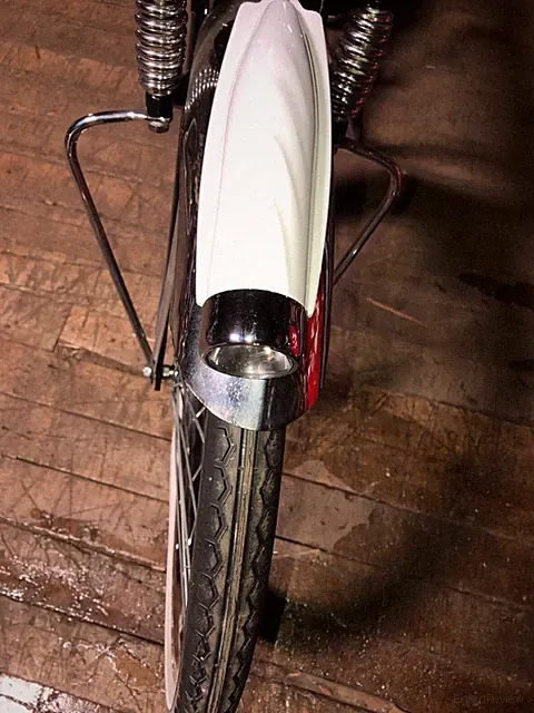 Bicycle headlight 2 tone Cream Chrome Schwinn Elgin Columbia cruiser bicycles