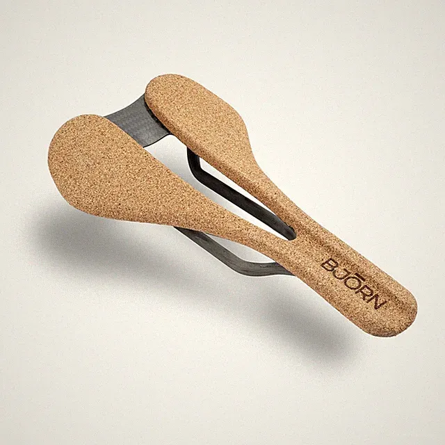 Bjorn Cycles Carbon Bicycle Saddle with Cork pad Probka 143 mm