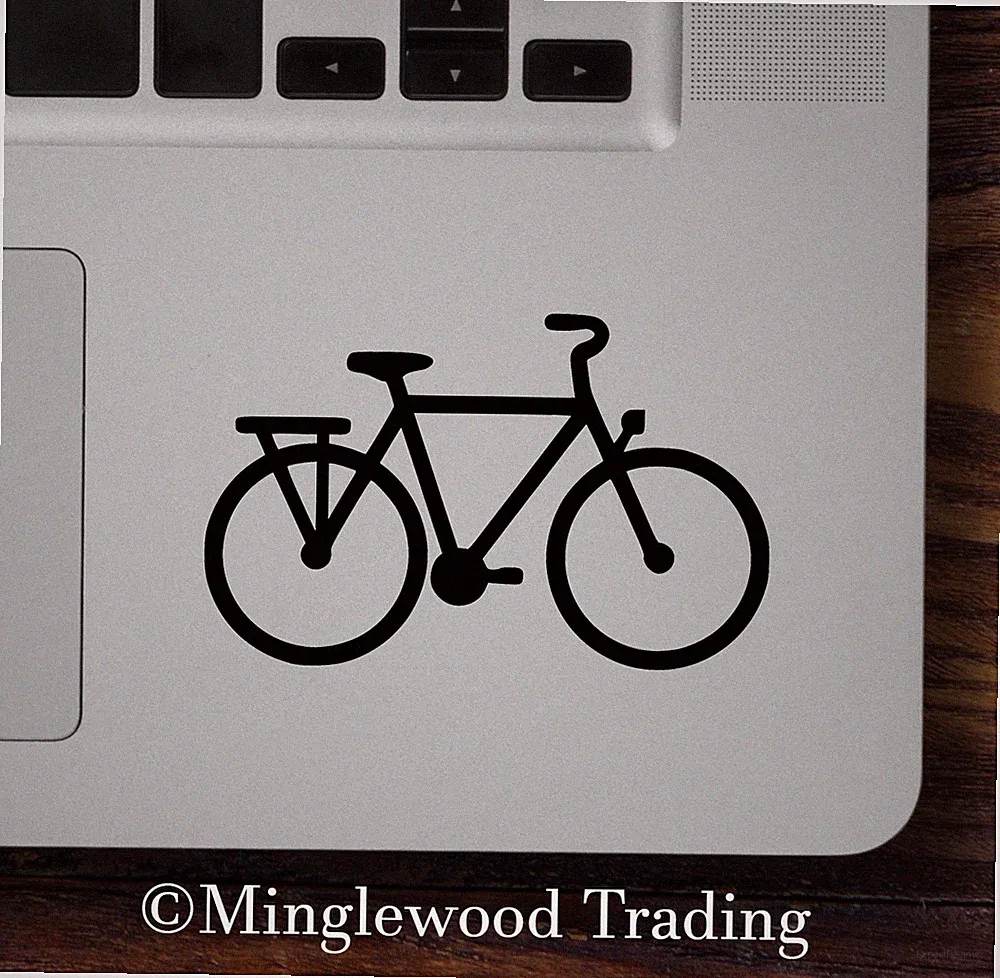 City Bike Vinyl Decal Stickers | Commuter Bicycle Urban