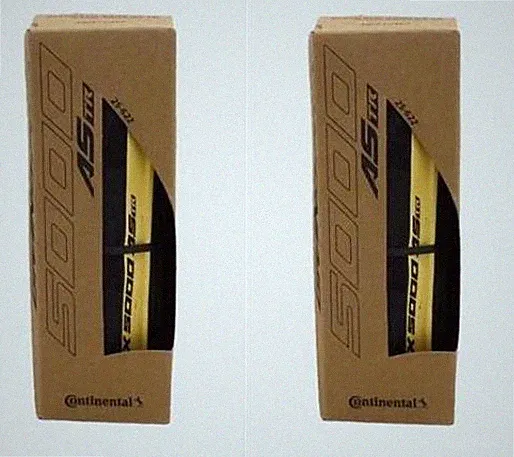 Continental Grand Prix 5000 All Season Tubeless, 700 x 25, Black/Cream, Pair