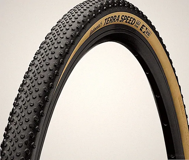 Continental Terra Speed Tire - 700 x 40, Tubeless, Folding, Black/Cream, BlackCh