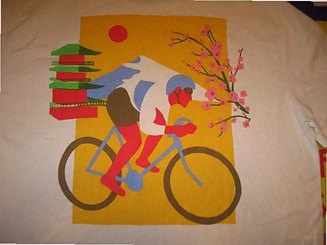 MONKEY CYCLING graphic T Shirt W Tags (defect) Men's 2XL Adult Riding LOGO BIKE