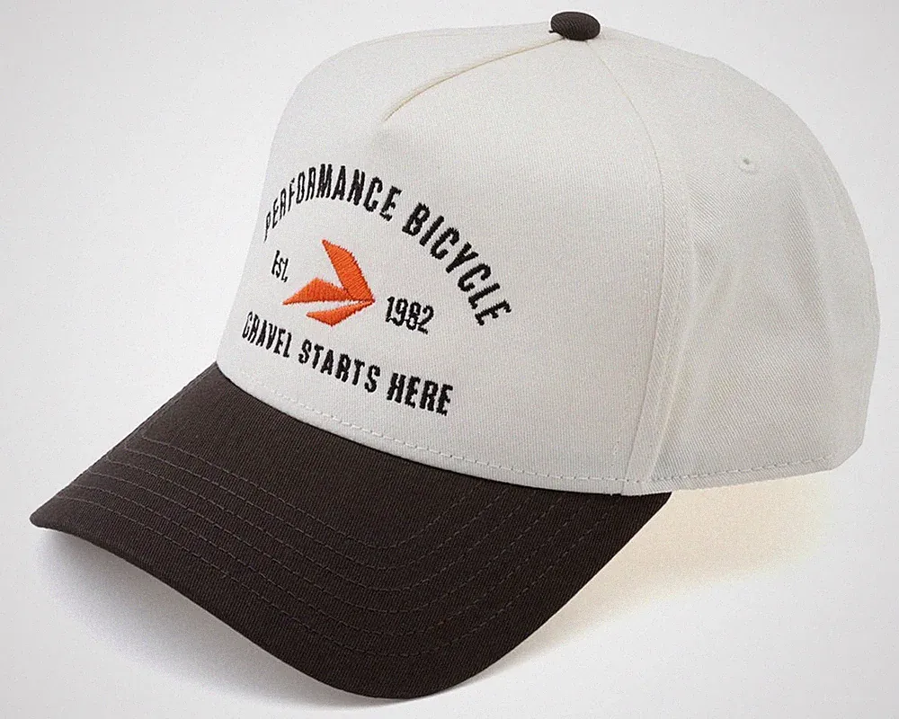 Performance Bicycle Gravel Starts Here Hat (White/Grey) (Universal Adult)