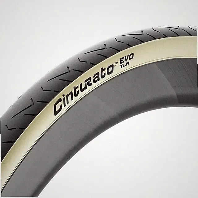 Pirelli Cinturato EVO TLR Tubeless Road Gravel Bike Tire Black/Cream 700 x 30