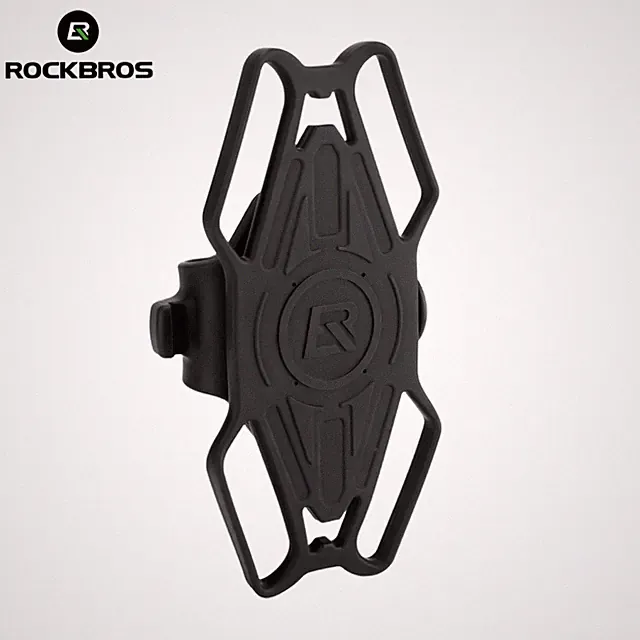 ROCKBROS Bike Mobile Phone Holder Bracket Mount Handlebar Phone Stand Silicone