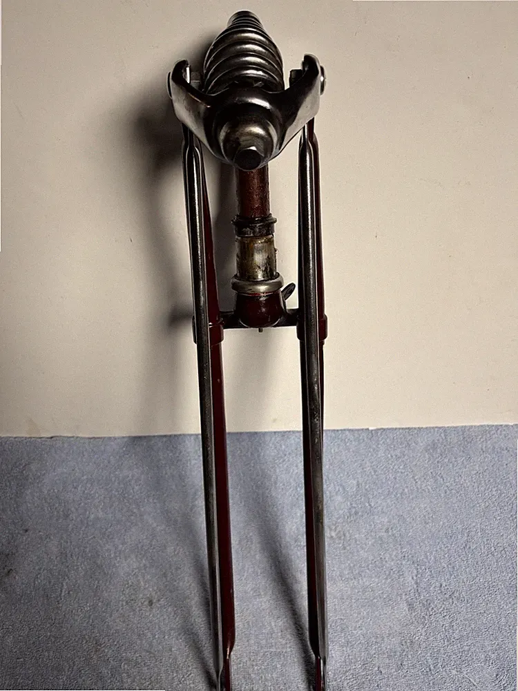 Schwinn Postwar 40's B6 Autocycle Original Condition Maroon Ivory Springer Fork