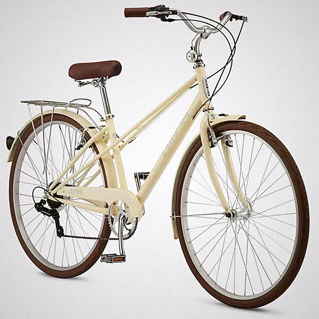 Women's 700c Admiral Comfortable Everyday Bike, 7-Speed Grip Shifter, Cream
